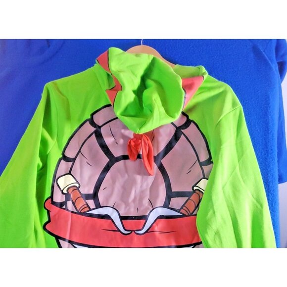 Teenage Mutant Ninja Turtles Rafael Zip Up Hoodie Green Men's Size Small NEW - Picture 6 of 15
